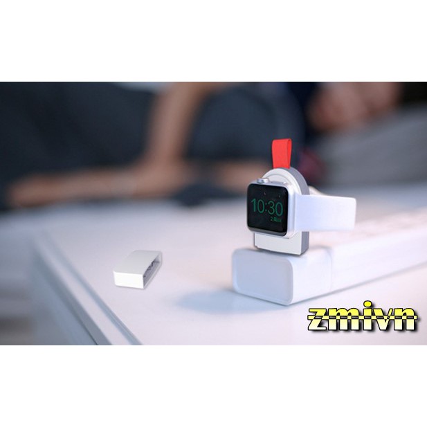 Đế sạc không dây hỗ trợ cổng cắm USB tiện dụng dành cho đồng hồ Apple Watch