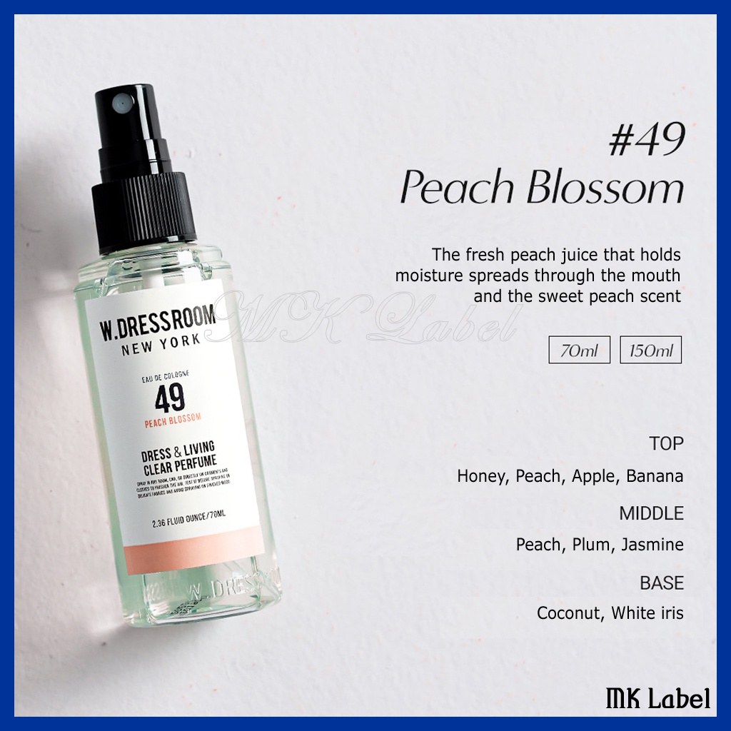 Nước hoa W.Dressroom no.49 70ml + no.34 70ml Dresroom Dressroid Dresss độc đáo