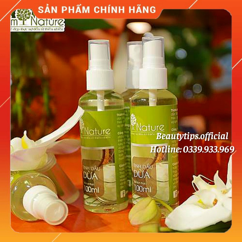 (+Quà) Tinh Dầu Dừa I'M NATURE Ép Lạnh 100% Nguyên Chất 100ml