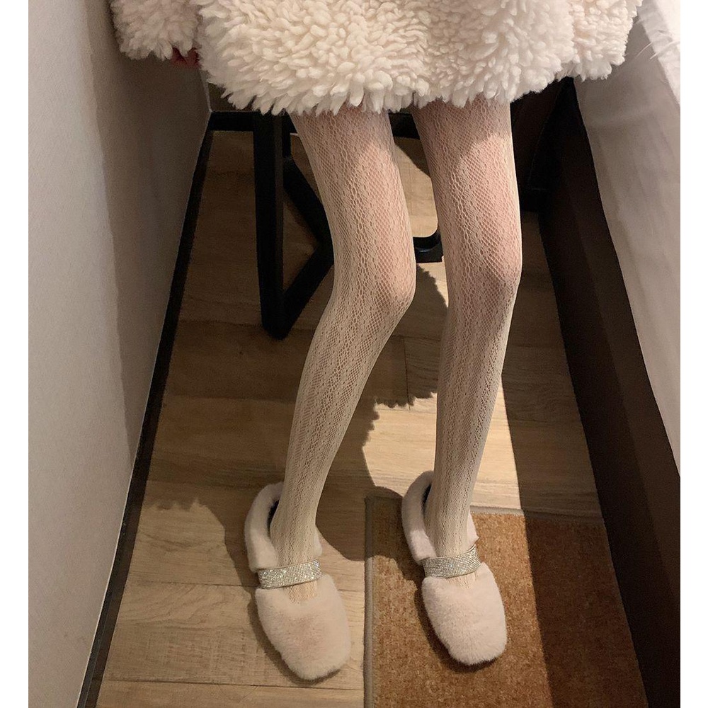 Quần Tất Lưới Nylon Co Giãn Phong Cách Harajuku Lolita Ves1