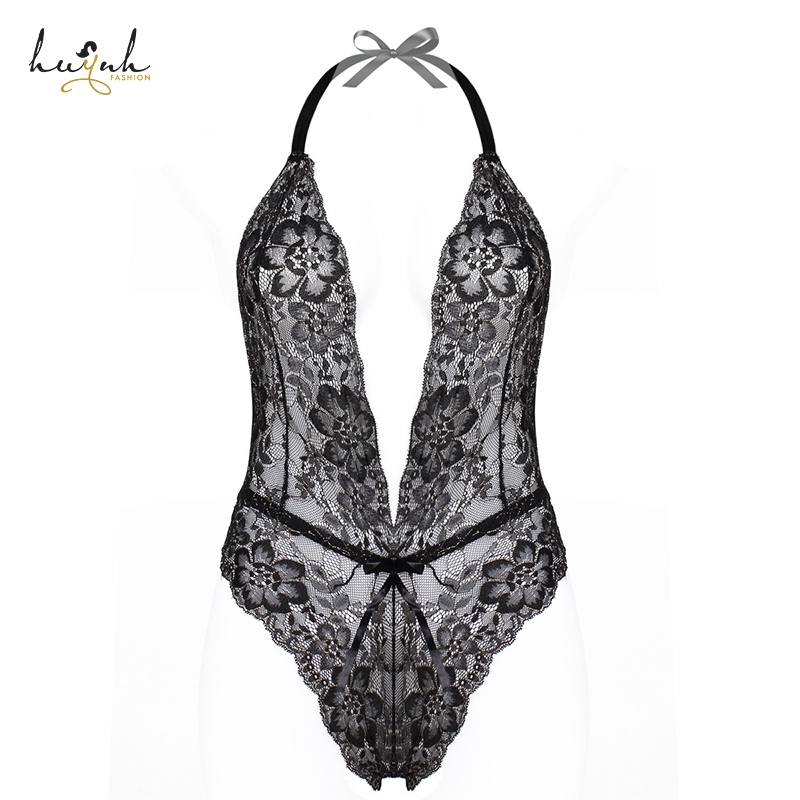 Đồ Ngủ Bodysuit Ren Ánh Kim Hở Lưng Sexy Gợi Cảm - B32