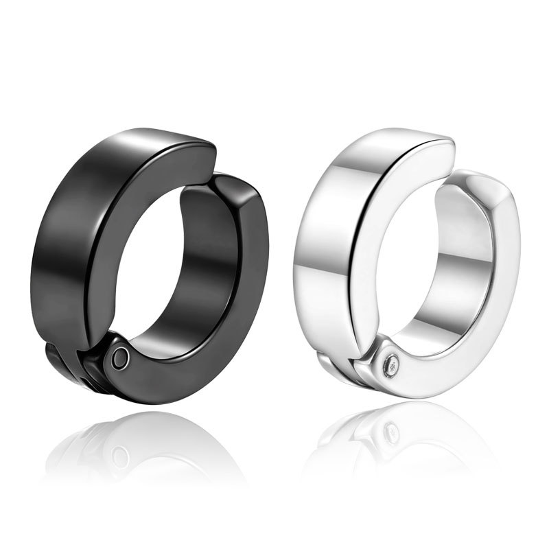 Khuyên kẹp vành tai bằng thép không gỉ dành cho nam nữ