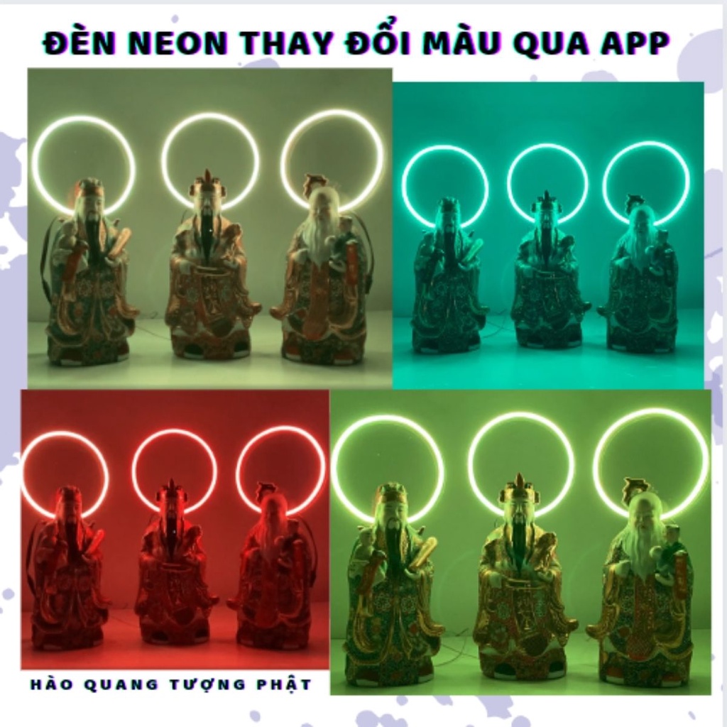 Hào Quang Phật Đổi Màu & Điều Khiển Qua App Điện Thoại , Trang Trí , Góc Tâm Linh !