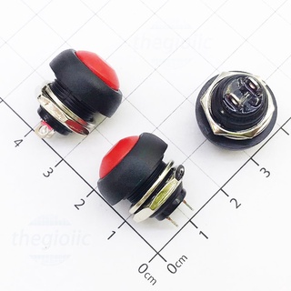 Nút nhấn tròn tự nhả 12mm (ĐỎ - XANH) PBS-33B