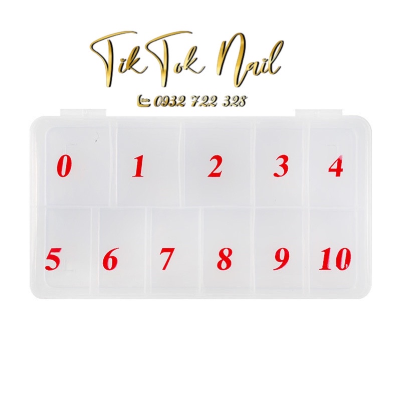 hộp nhựa đựng móng 10 số và 11 số