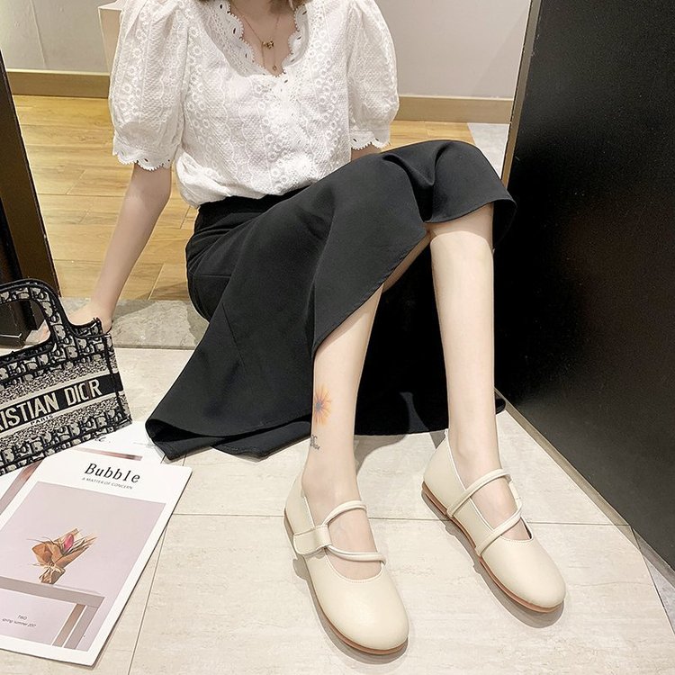 [ Mã 66CBSALE giảm 30K đơn 200K] Giày búp bê mũi tròn dễ thương cho nữ | BigBuy360 - bigbuy360.vn