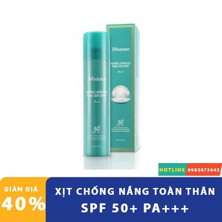 Xịt chống nắng toàn thân jm solution glow luminous flower sun spray💖freeship💖xịt chống nắng toàn thân halincos2a27