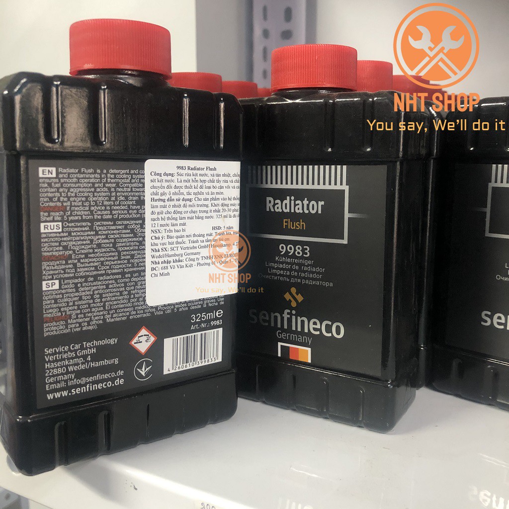 Chai Súc Rửa Két Nước Senfineco 9983 – 325ML Radiator Flush Hàng Đức Chính Hãng – NHT Shop