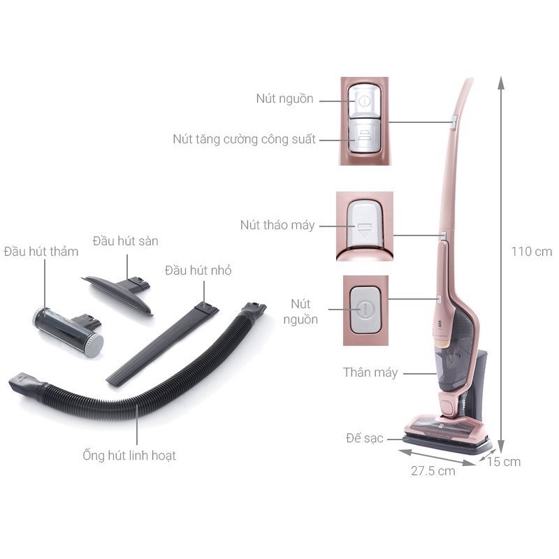 Máy hút bụi cầm tay Electrolux ZB3314AK - Hàng chính hãng