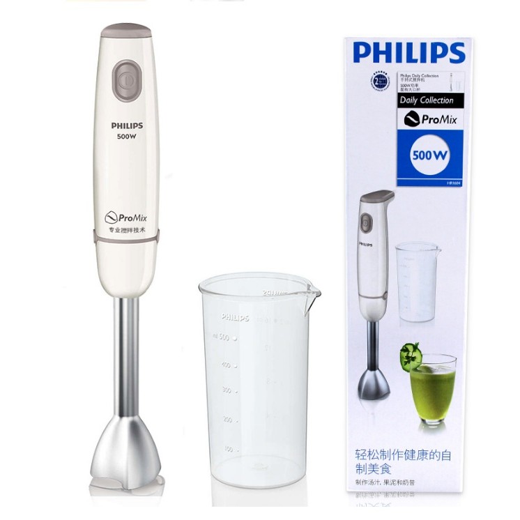 Máy xay cầm tay Philips HR1604 và HR2531 HR2534 (Trắng)