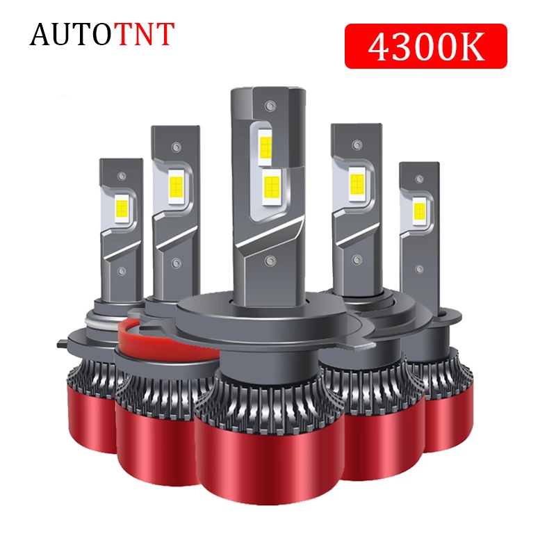 2 Đèn Pha Led Mini 4300k H11 H1 H3 H7 H4 H8 9005 Hb3 9006 Hb4 Hir2 16000lm 12v Cho Xe Hơi