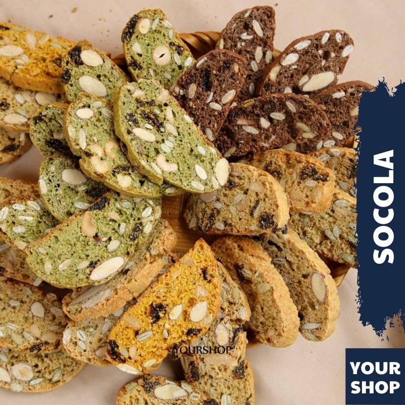 BISCOTTI Nguyên Cám VỊ Socola by Yourshop Bánh Ngũ Cốc Nướng Ăn Kiêng