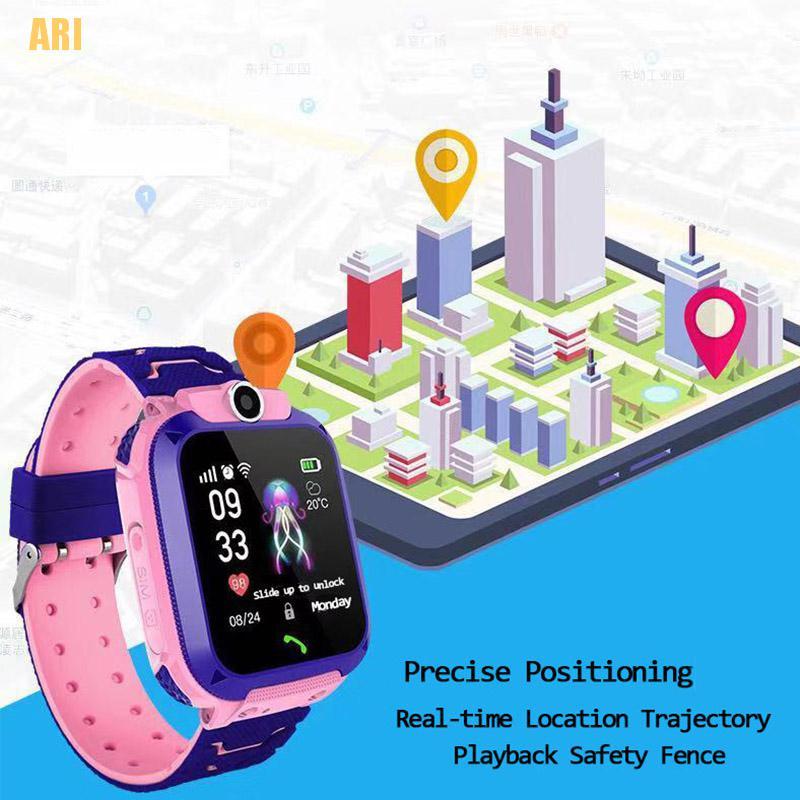 Đồng Hồ Thông Minh Q12 SOS Chống Thấm Nước IP67 Dành Cho Trẻ Em IOS Android