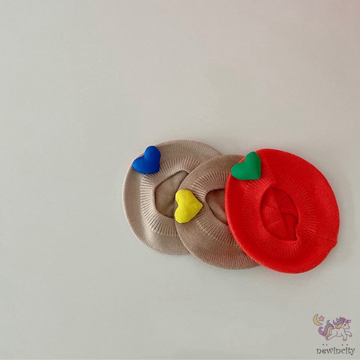 Mũ Beanie Dệt Kim Co Giãn Phong Cách Hàn Quốc Thời Trang Thu Đông Cho Bé Trai Và Gái