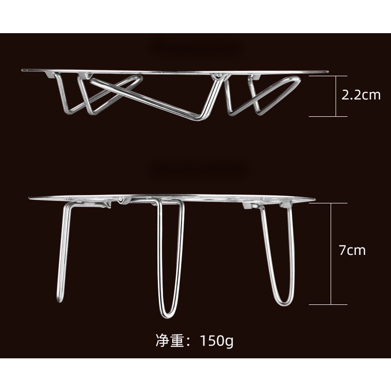 Khay hấp thức ăn bằng thép không gỉ 304 có thể gấp gọn tiện dụng