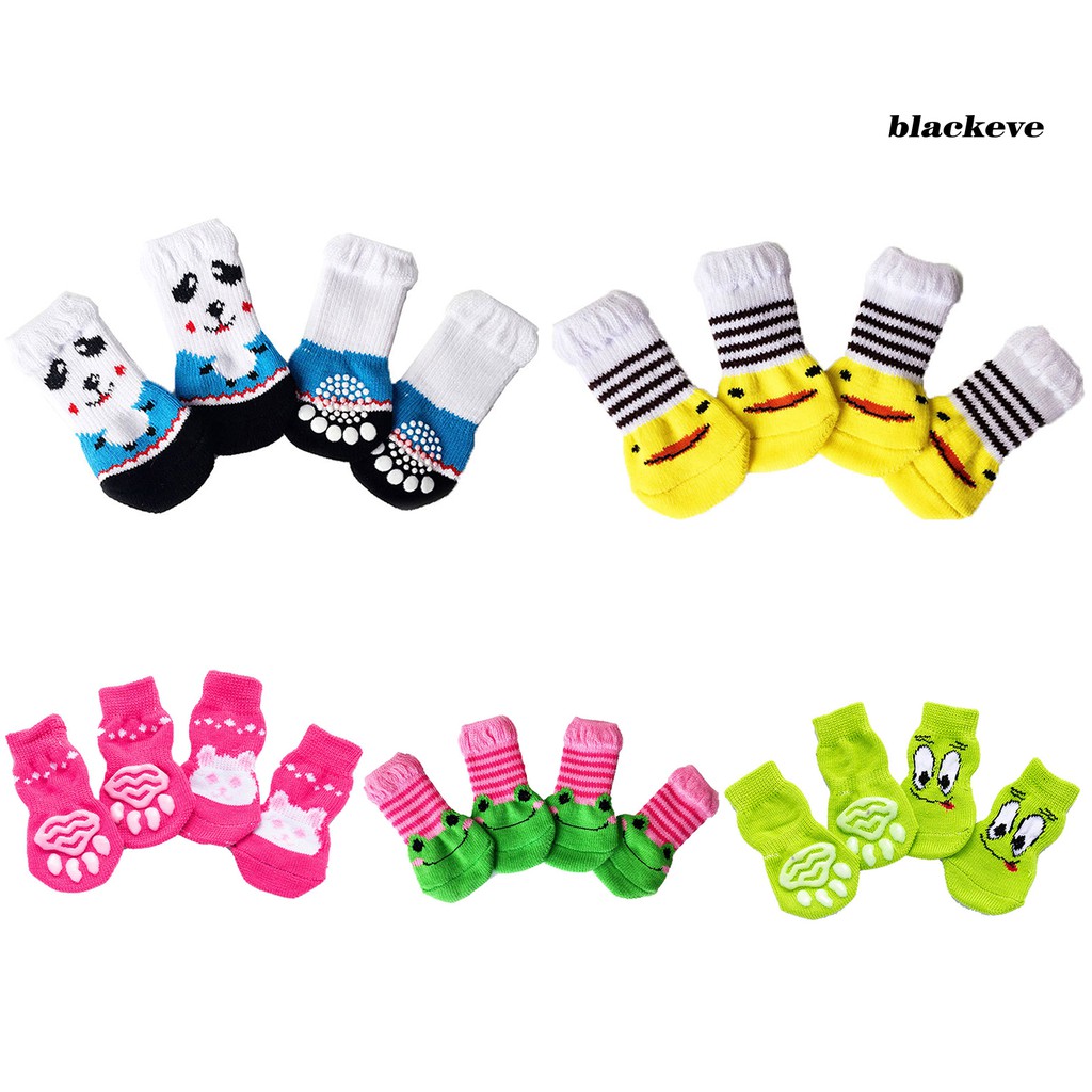 Bộ 4 vớ cotton họa tiết dễ thương dành cho thú cưng