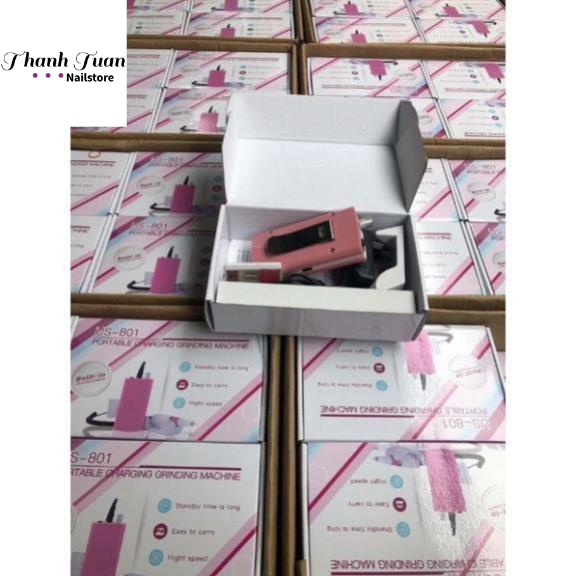 Máy mài tích điện US-801.máy cầm tay chuyên dụng ngành nail.  - Phụ kiện đồ nail