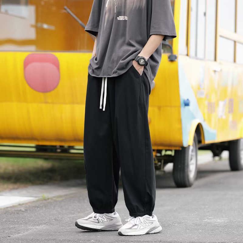 Quần Dài Lưng Thun Phối Túi Hộp Thời Trang Hàn Quốc Cho Nam Giới Có Size Lớn M-3XL