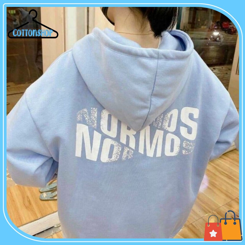 [Giá siêu rẻ] Áo khoác nỉ zip hoodie Normos, form rộng unisex