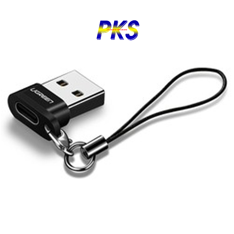 Đầu chuyển USB to USB TYPE C có dây treo tiện lợi Cao Cấp chính hãng Ugreen 50568