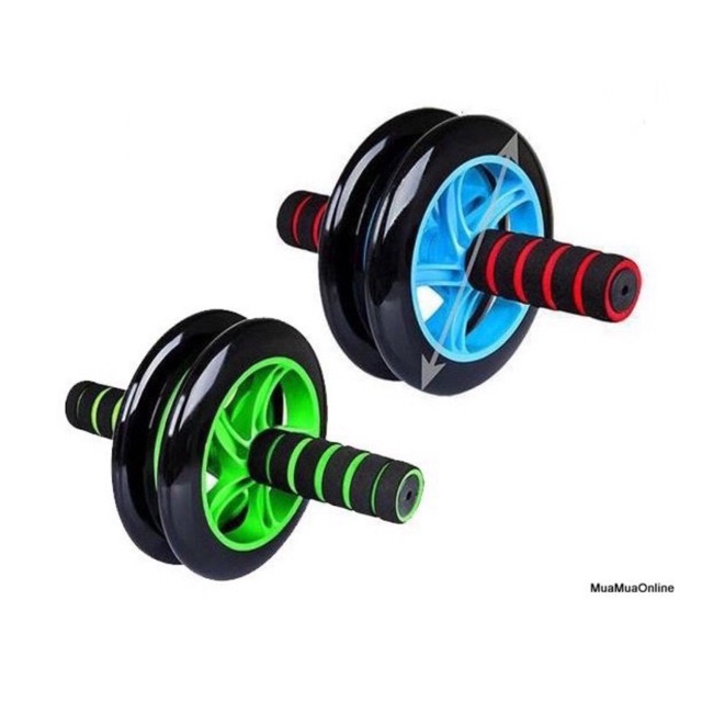 Con lăn tập cơ bụng{Thiết kế bánh xe trơn bóng giúp hạn chế được ma sát lúc tập luyện}