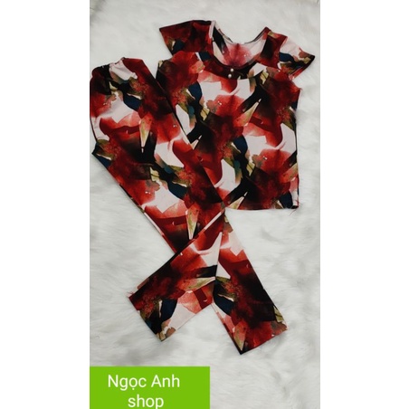 Bộ tay ngắn quần dài thun solen nhung,lạnh hàn ,aty loại 1