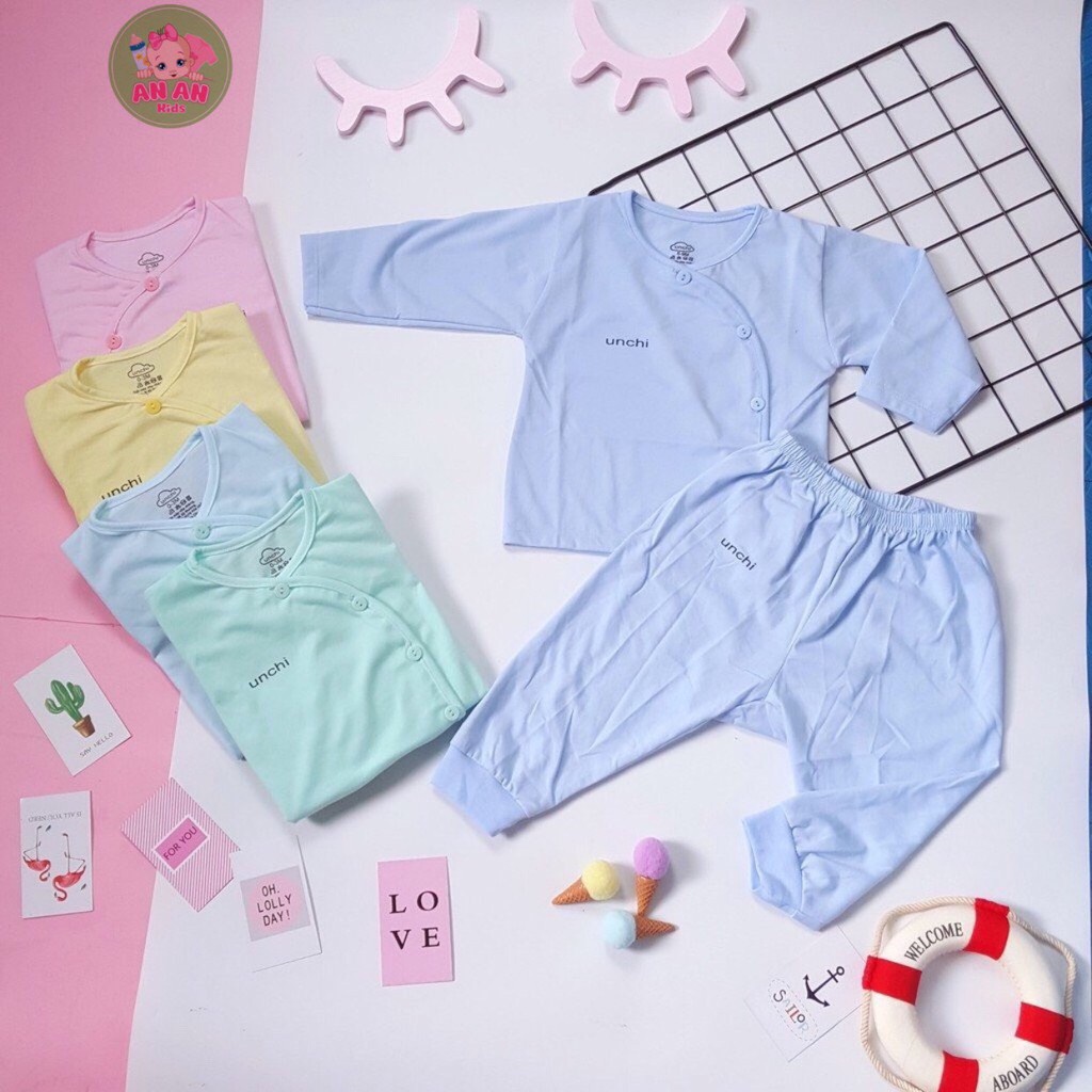 Combo 3 bộ dài tay Unchi , UalaRogo , LeeLeeKid cho bé