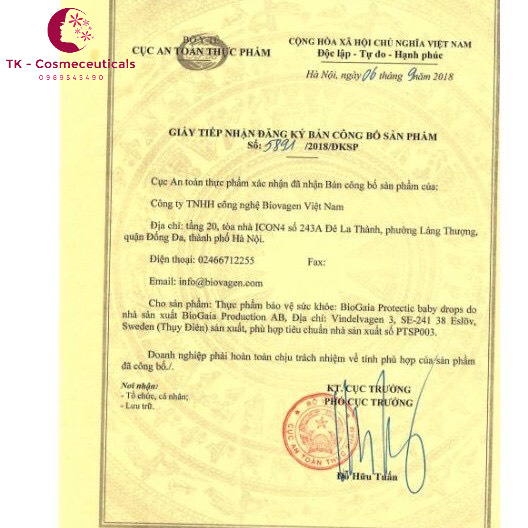 Men Vi Sinh Biogaia Protectis Tablets  - Hộp 10 Viên