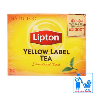 Trà túi lọc lipton yellow label tea hộp 100g