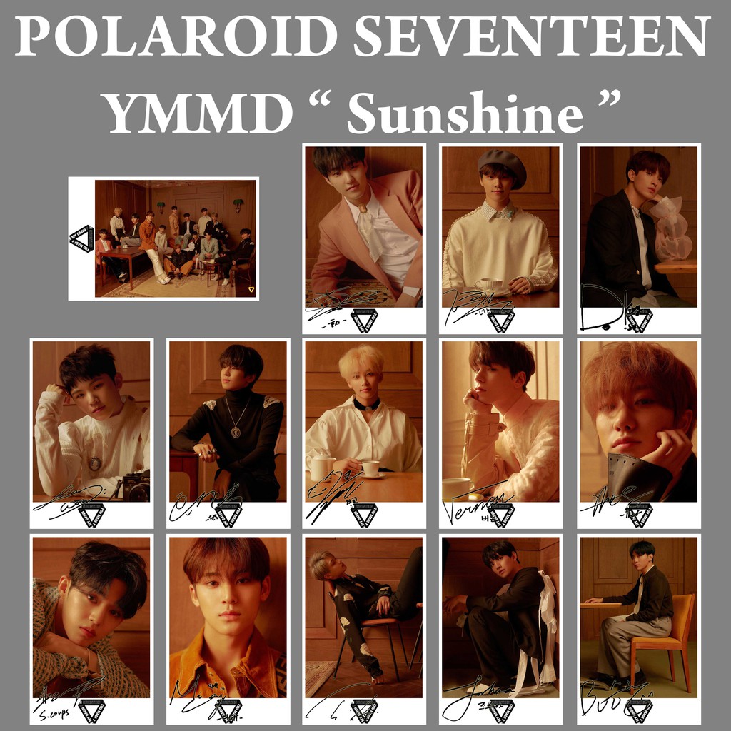 Polaroid Thẻ Hình Nhóm Nhạc Seventeen You Made My Dawn