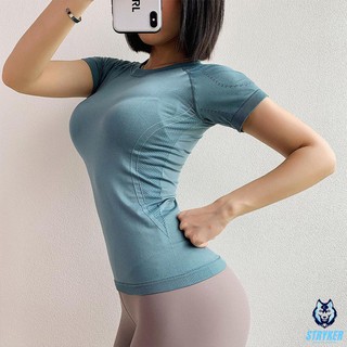 (Zencib Store) Áo Thun Ngắn Tay Thể Thao Nữ AQJune (Đồ Tập Gym,Yoga) (Không Quần) - Cửa Hàng Việt Nam