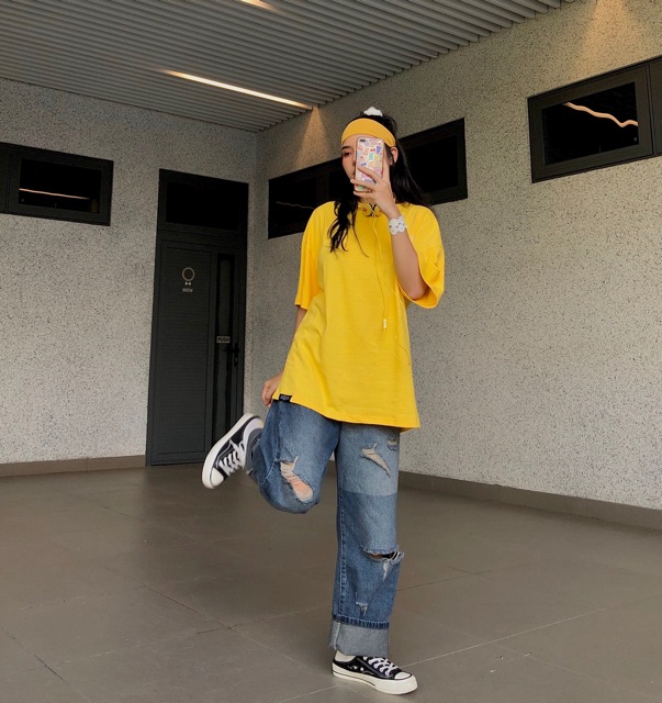 QUẦN JEAN UNISEX WASH 2 MÀU RÁCH GỐI | BigBuy360 - bigbuy360.vn