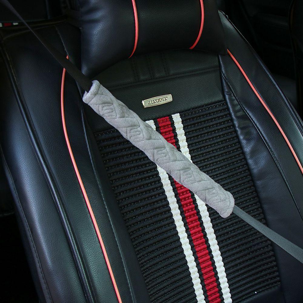 BTLIMER Bộ 2 Vỏ Bọc Dây Đai An Toàn Xe Hơi Bằng Vải Lông Nhung Nhiều Màu Chống Trượt