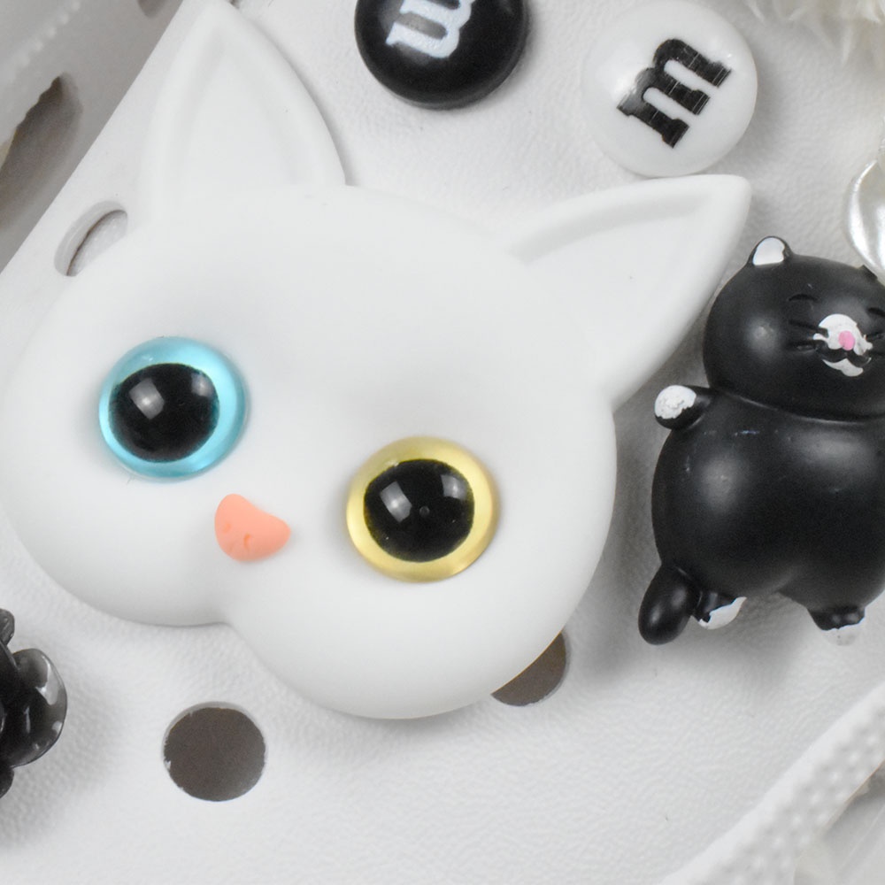 Ghim Cài Giày Hình Chú Mèo 3d Dễ Thương Cho Nữ