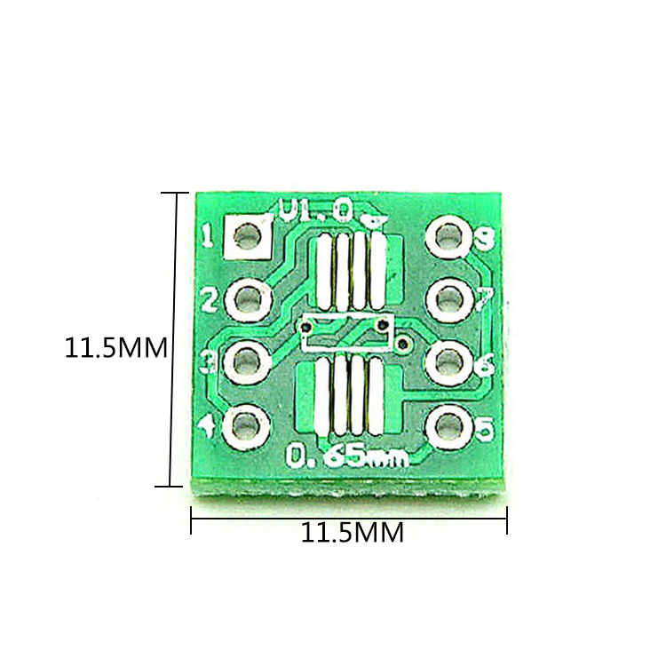Set 50 bảng mạch chuyển đổi TSSOP8 SMD sang DIP8 IC 0.65mm 1.27mm