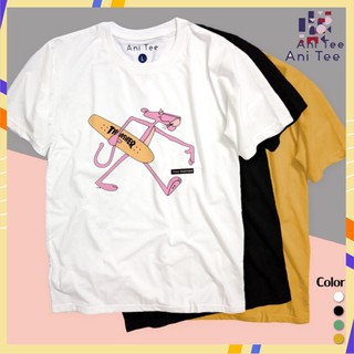 Áo thun cotton pink panther hoạt họa