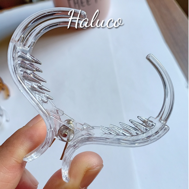 Kẹp càng cua 3 răng 5 răng nhựa dẻo tạo xoăn phong cách Hàn Quốc Haluco.accessories KT10
