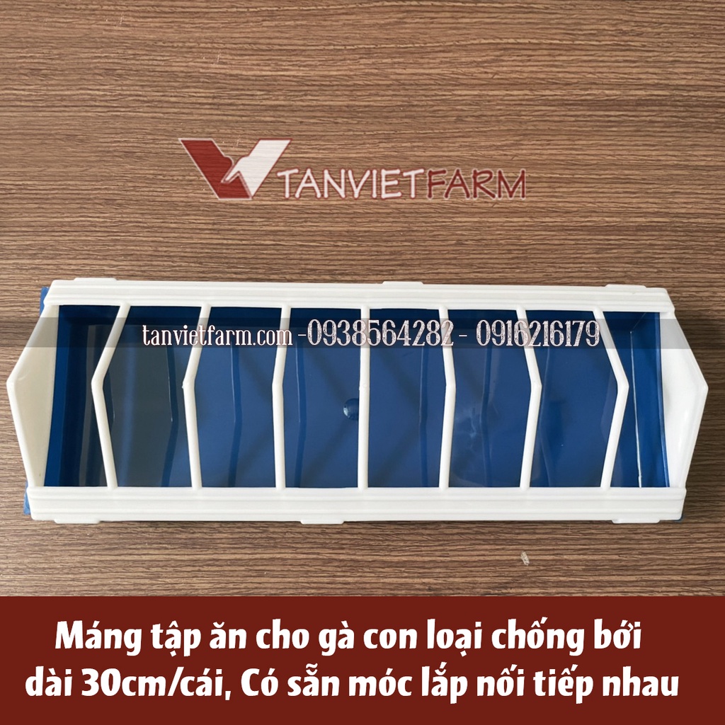 Máng tập ăn cho gà con chống bới SET 10 cái