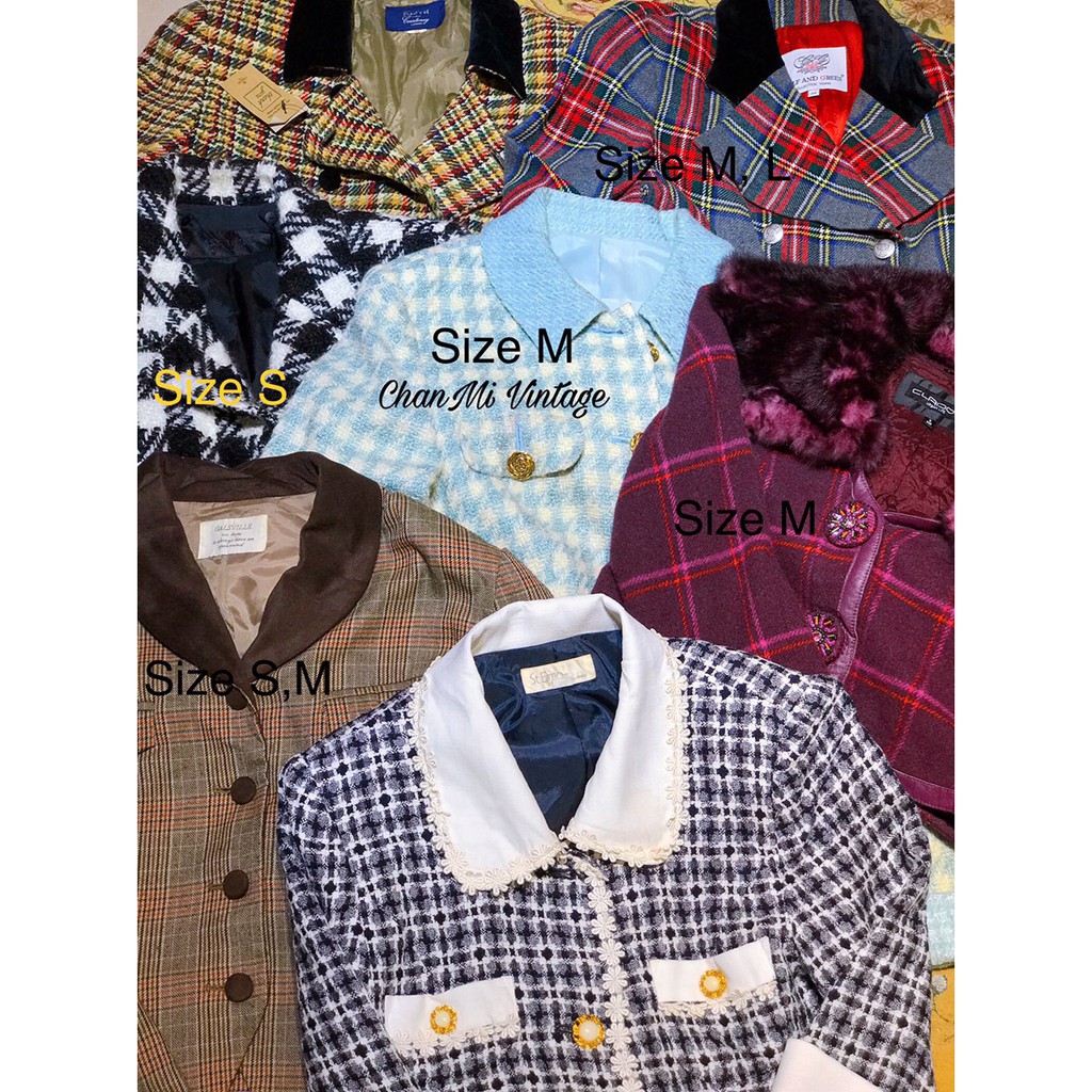 Áo Vest blazers chất liệu dạ tweed sang chảnh xuất xứ từ Nhật Bản | BigBuy360 - bigbuy360.vn