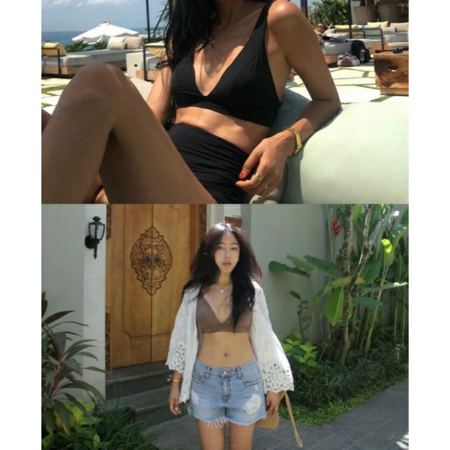 Bikini Quảng Châu 2 Mảnh, Đồ Bơi Nữ Đi Biển Basic Italy Cao Cấp