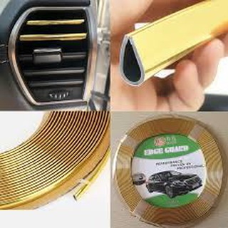 Nẹp viền chữ U mạ Crom trang trí ô tô Cuộn 13m