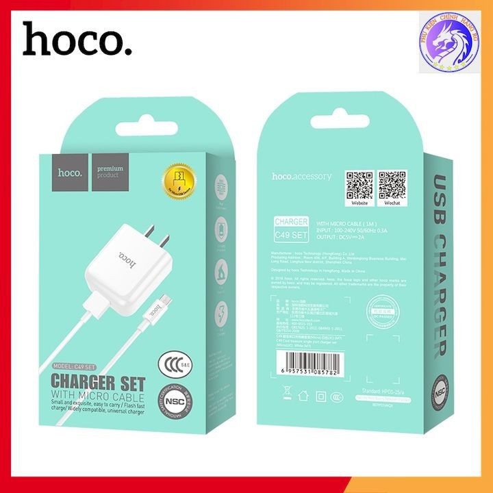 BỘ SẠC C49 MICRO-USB HOCO 2.4A