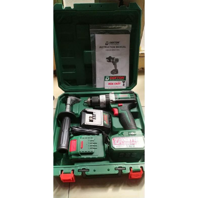 DK-21BL Máy khoan 3 chức năng 13mm Dùng pin 21V Dekton ( Brushless motor )