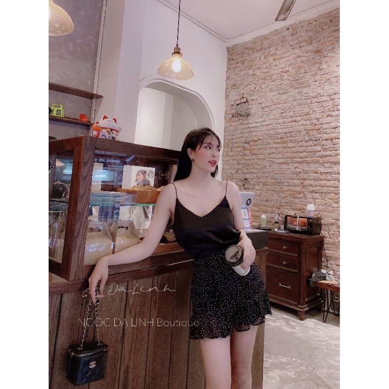 Áo 2 dây lụa trơn