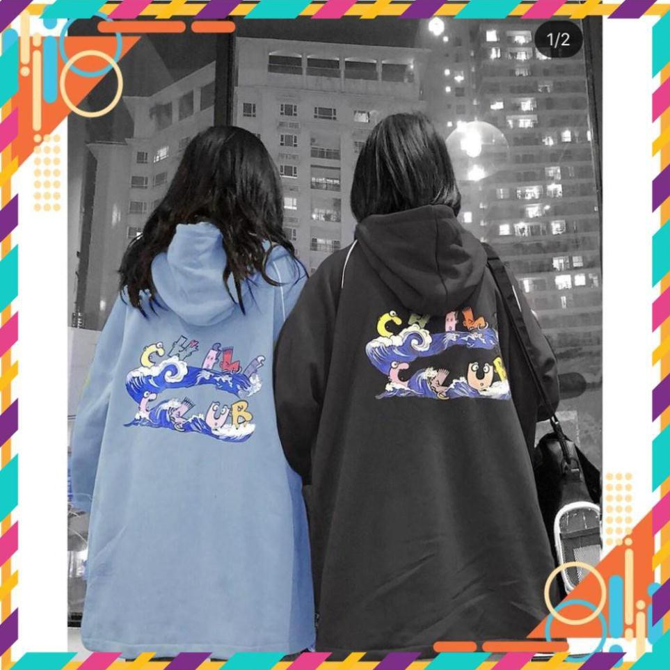 [Mặc Bao Đẹp] Áo khoác nỉ - Áo Hoodie form rộng unisex in CHILL CLUB cực cá tính , Hoodie Nỉ Kiểu Mới AH | BigBuy360 - bigbuy360.vn