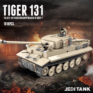 （CÓ SẴN）Đồ chơi lắp ráp mô hinh Quan Guan 100061 tank TIGER 131 XE TANK QUÂN ĐỘI HỔ VẰN WW2