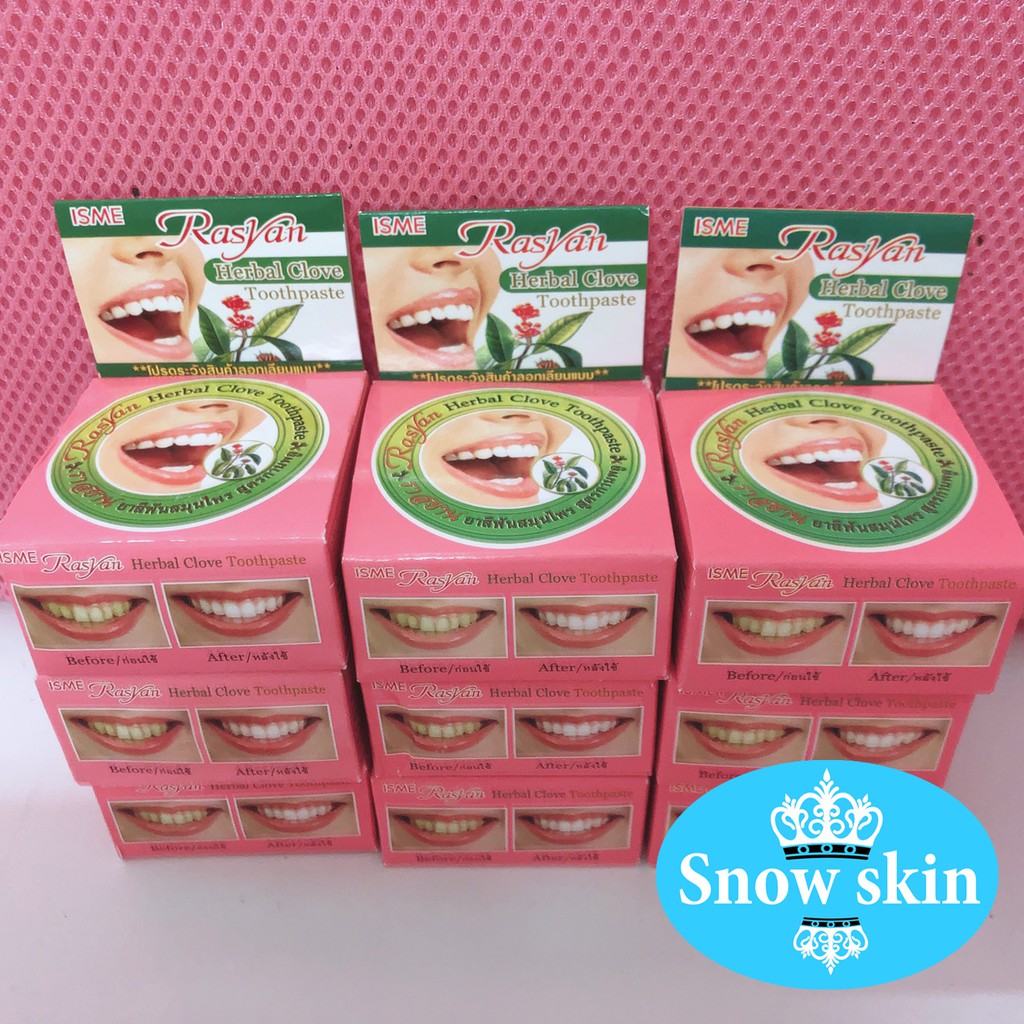 Bột tẩy trắng răng Thái Lan Rasyan