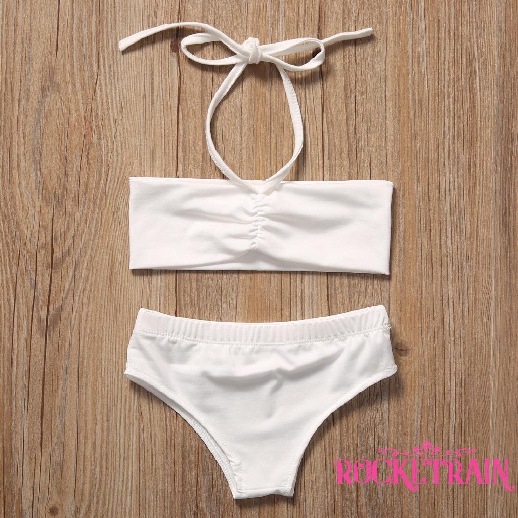 Bikini hai mảnh kèm áo ren mỏng mặc ngoài thu hút cho bé gái -Hàng nhập khẩu