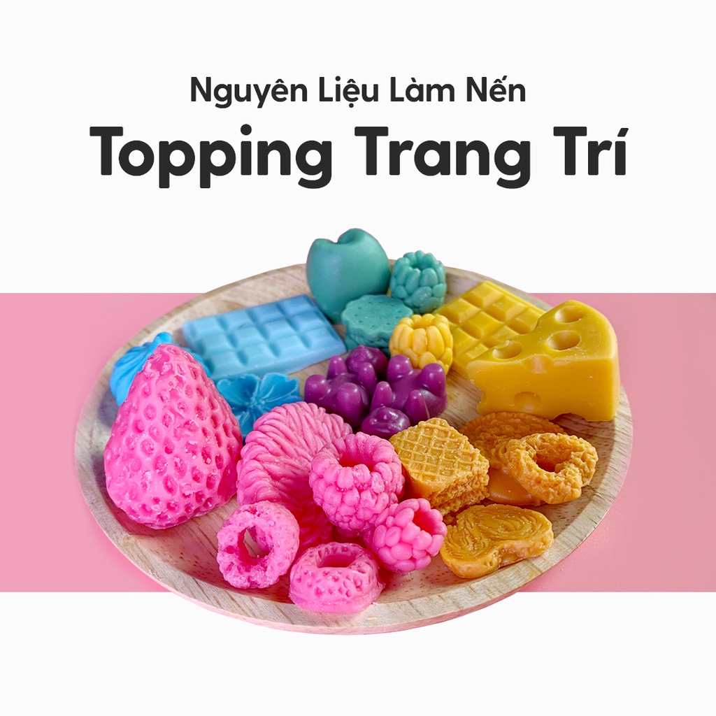 Topping Trang Trí Nến Thơm, Sáp Thơm Tự Làm HENY GARDEN