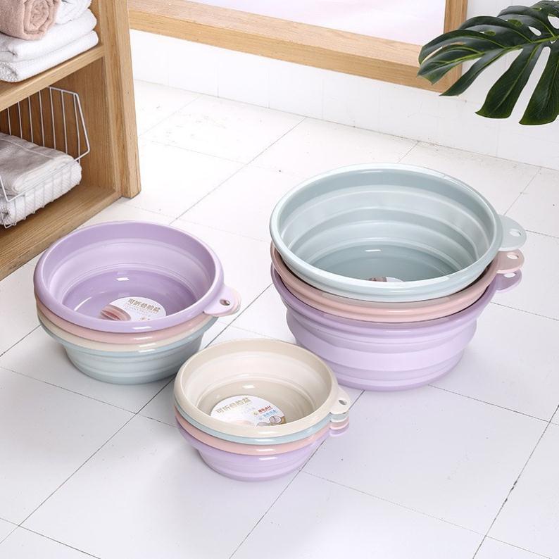 Thau nhựa gấp gọn tiết kiệm không gian size nhỏ 30cm